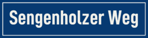 Straßenschild Sengenholzer Weg