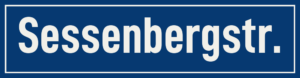 Straßenschild Sessenbergstraße