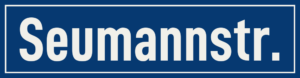 Straßenschild Seumannstraße
