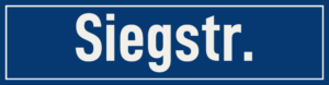Straßenschild Siegstraße