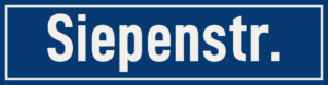 Straßenschild Siepenstraße