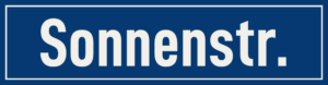 Straßenschild Sonnenstraße