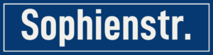Straßenschild Sophienstraße