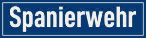 Straßenschild Spanierwehr