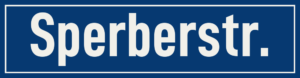 Straßenschild Sperberstraße