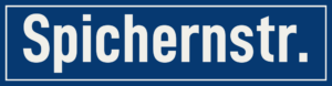 Straßenschild Spichernstraße