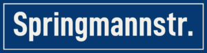 Straßenschild Springmannstraße