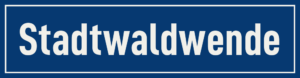 Straßenschild Stadtwaldwende