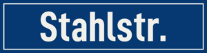 Straßenschild Stahlstraße