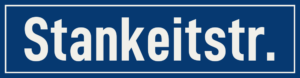 Straßenschild Stankeitstraße