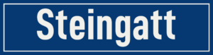 Straßenschild Steingatt