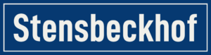 Straßenschild Stensbeckhof