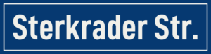 Straßenschild Sterkrader Straße