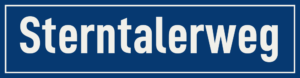 Straßenschild Sterntalerweg