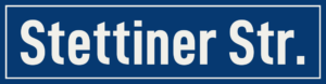 Straßenschild Stettiner Straße