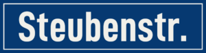 Straßenschild Steubenstraße