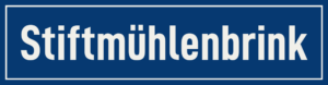 Straßenschild Stiftmühlenbrink
