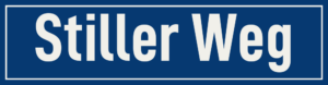 Straßenschild Stiller Weg