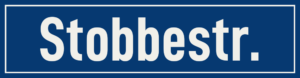 Straßenschild Stobbestraße