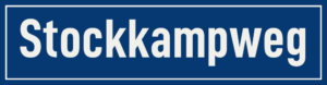 Straßenschild Stockkampweg