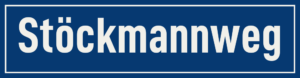 Straßenschild Stöckmannweg