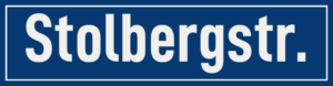 Straßenschild Stolbergstraße