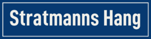 Straßenschild Stratmanns Hang
