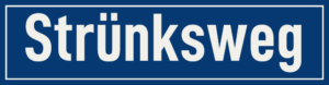 Straßenschild Strünksweg