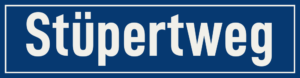 Straßenschild Stüpertweg
