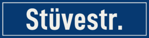 Straßenschild Stüvestraße