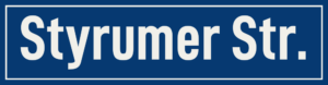 Straßenschild Styrumer Straße