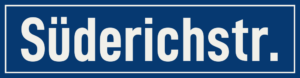 Straßenschild Süderichstraße