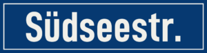 Straßenschild Südseestraße