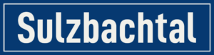 Straßenschild Sulzbachtal
