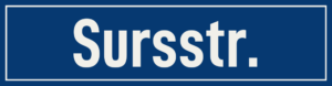 Straßenschild Sursstraße