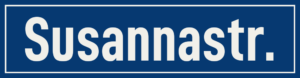 Straßenschild Susannastraße