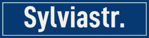Straßenschild Sylviastraße