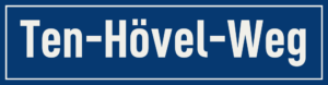 Straßenschild Ten-Hövel-Weg