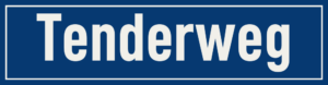 Straßenschild Tenderweg