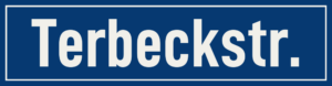 Straßenschild Terbeckstraße