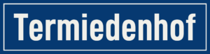 Straßenschild Termiedenhof