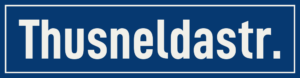 Straßenschild Thusneldastraße