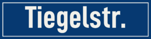 Straßenschild Tiegelstraße