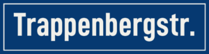 Straßenschild Trappenbergstraße