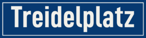Straßenschild Treidelplatz