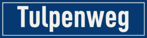 Straßenschild Tulpenweg