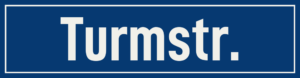 Straßenschild Turmstraße