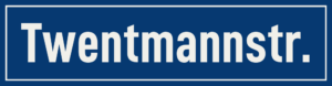 Straßenschild Twentmannstraße
