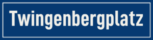 Straßenschild Twingenbergplatz