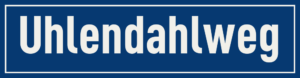 Straßenschild Uhlendahlweg